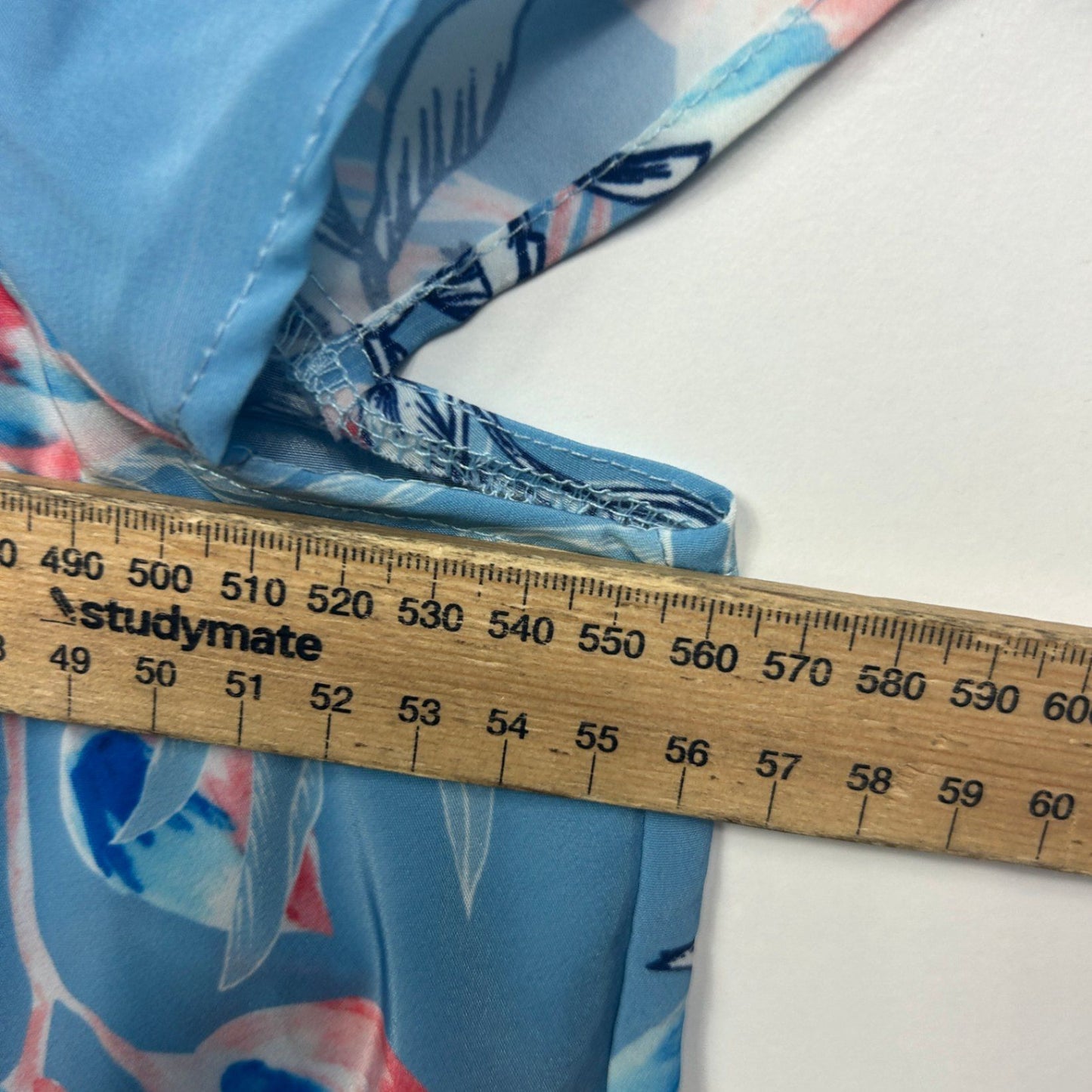 Liz Jordan Top Size 16 Blue Pink Floral Layered