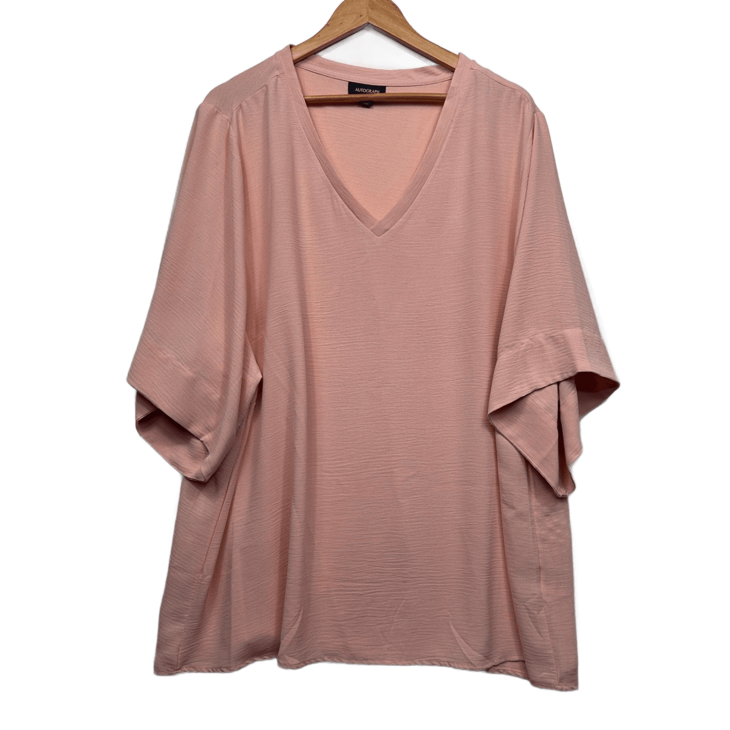 Autograph Short Sleeve Pink Top Size 22