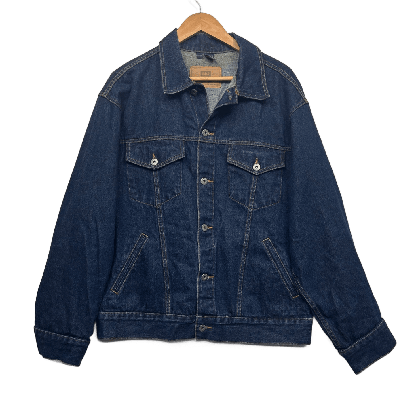 Just Jeans Womens Blue Denim Jacket Size XL 16 Pockets