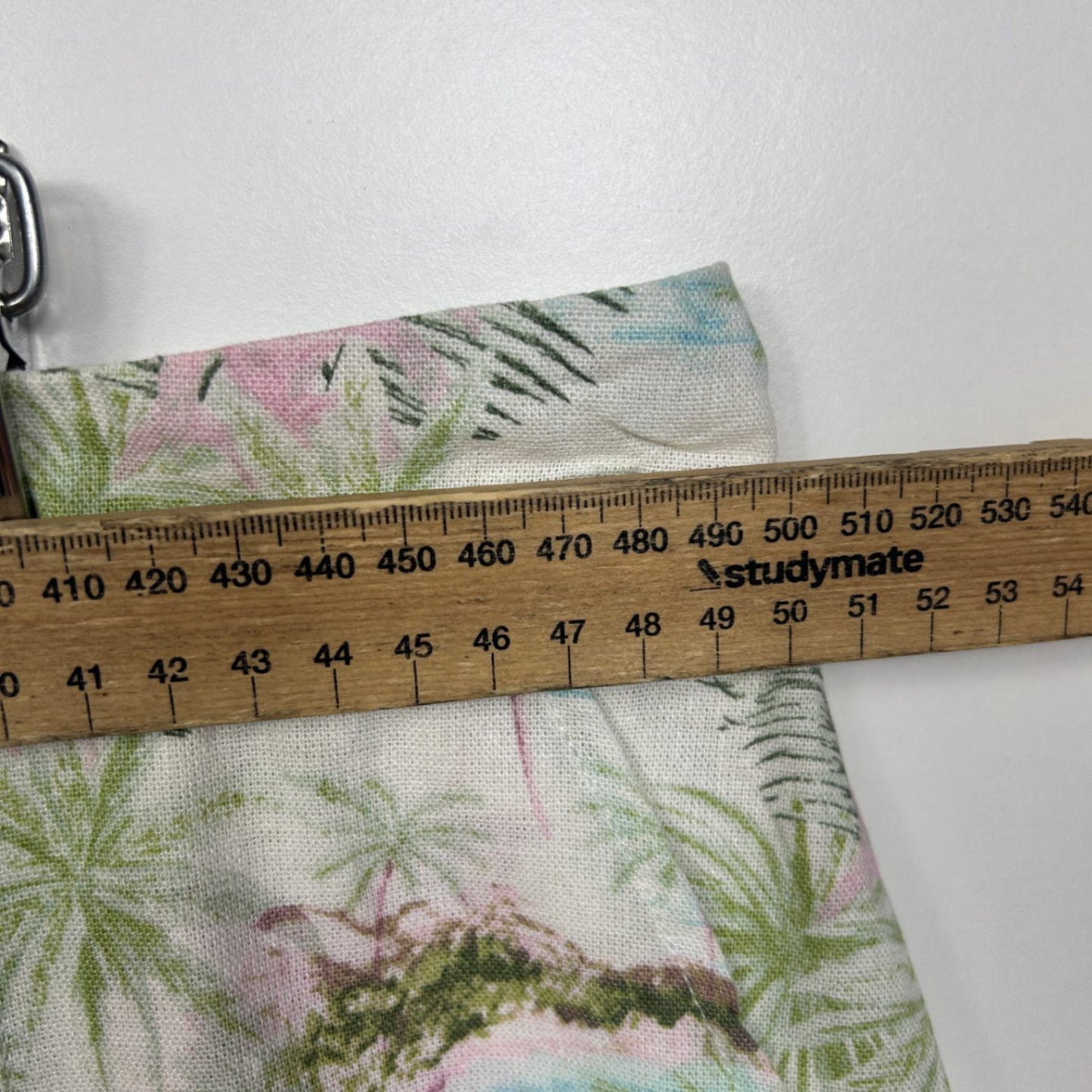 Piping Hot Multicoloured Linen Blend Floral Maxi Skirt Size 20 Pockets