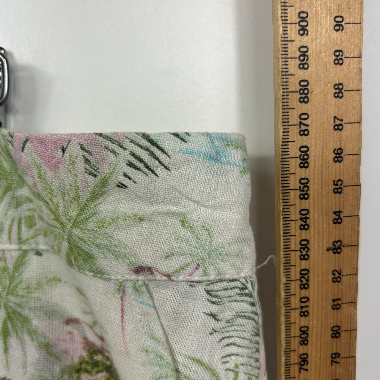Piping Hot Multicoloured Linen Blend Floral Maxi Skirt Size 20 Pockets