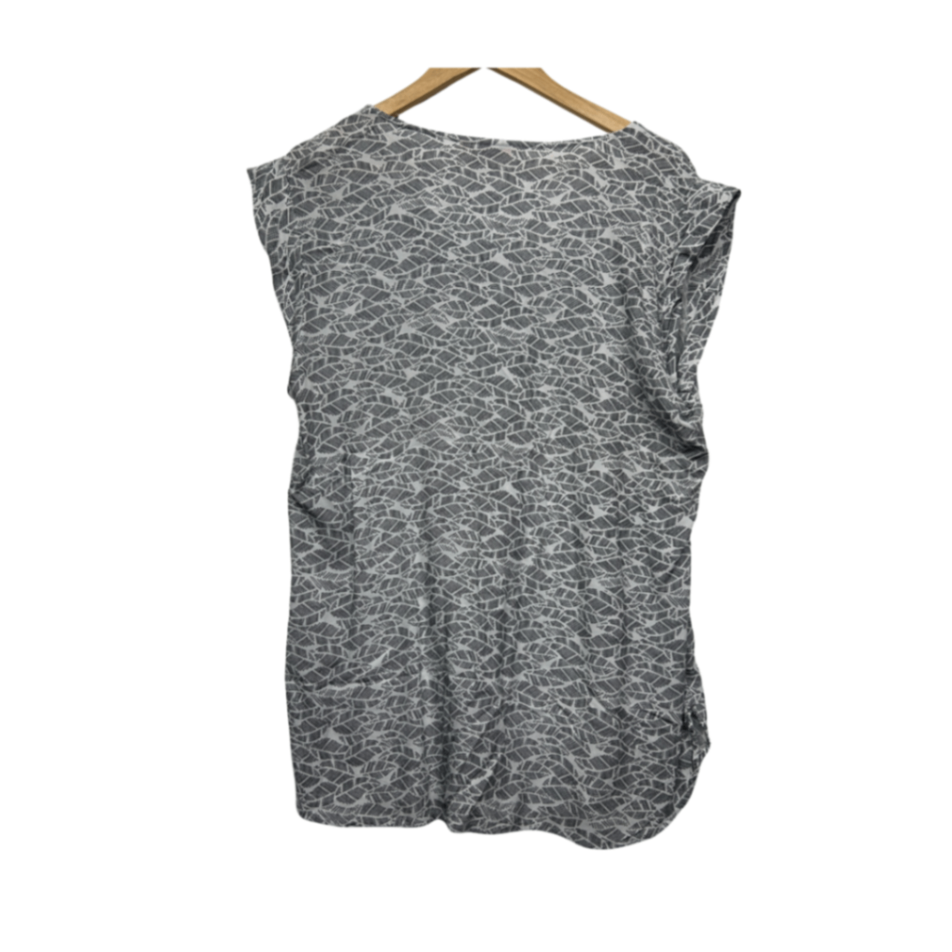 Millers Top Size 18 Black White Short Sleeve Viscose