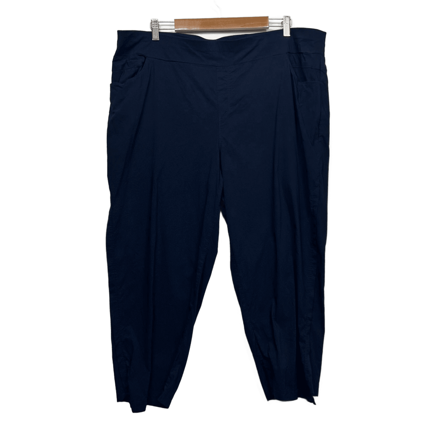 Taking Shape Pull On Cropped Pants Size 22 Navy