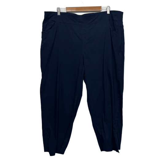 Taking Shape Pull On Cropped Pants Size 22 Navy
