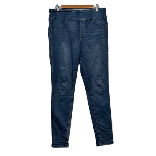 Decjuba Women's Blue Cotton Blend Pull On Jeans Jeggings Size 14