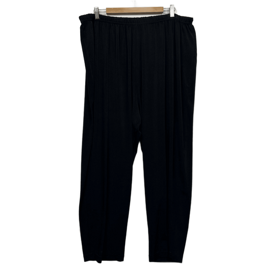 LAGOS Black Pants Trousers Size 22 - 24 Elastic Waist Pull On Comfort Stretch