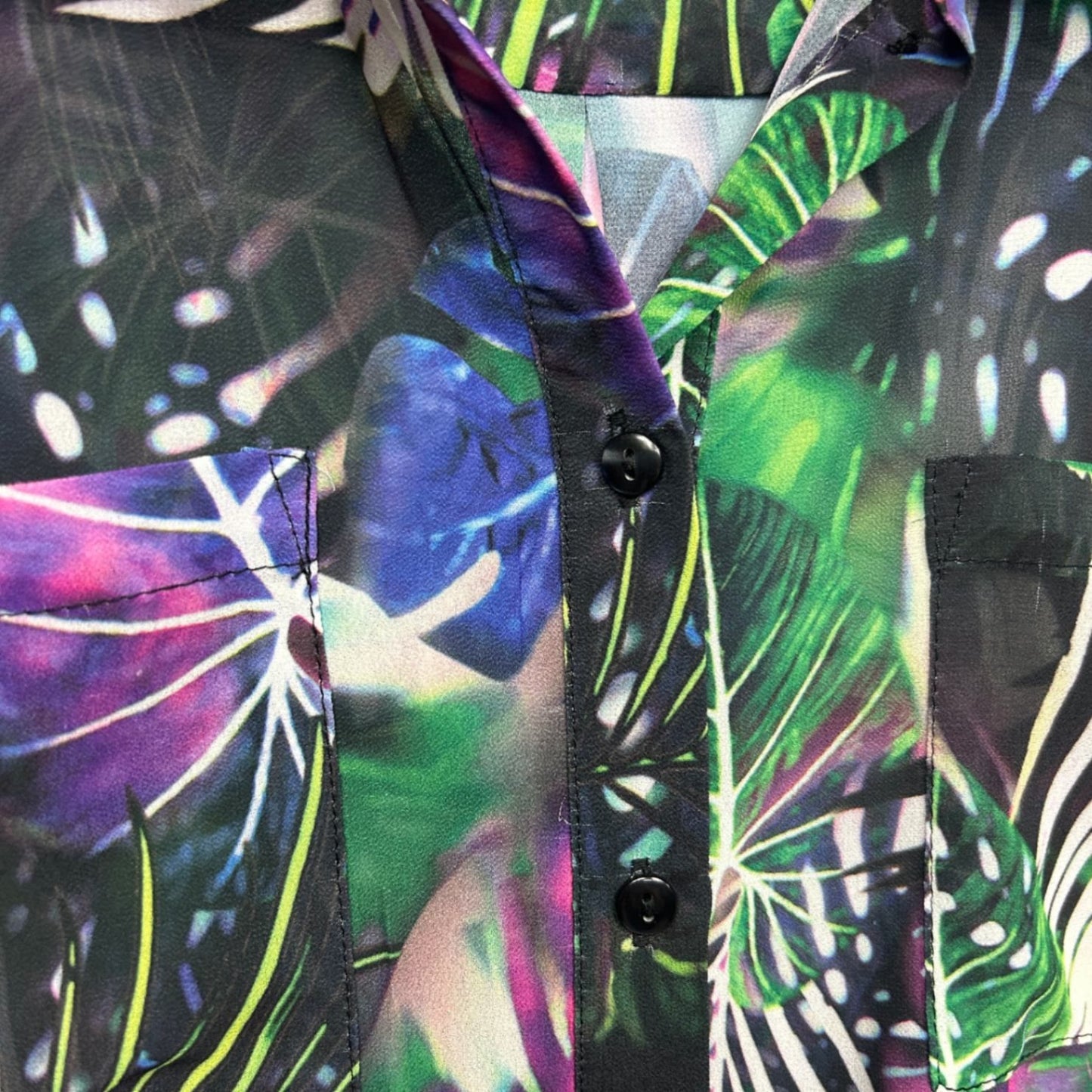Autograph Multicoloured Sleeveless Button Up Tunic Top Sheer Size 16