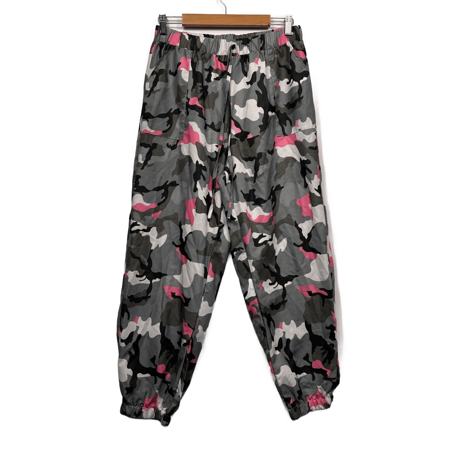 SHEIN Curve Camouflage Joggers Trousers Pants Pockets Size 14