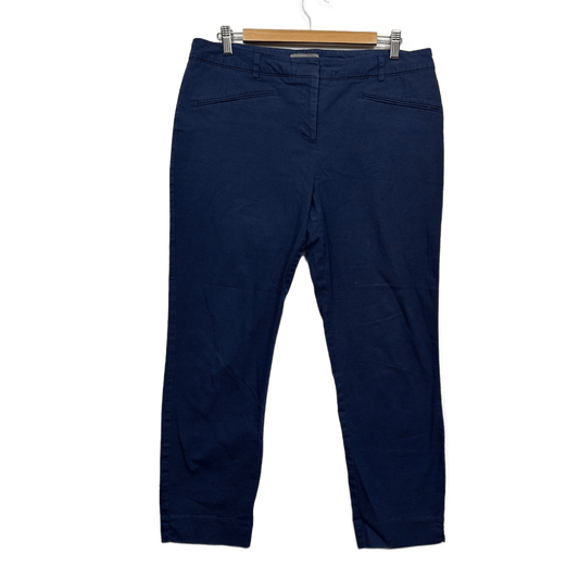 Jacqui E Navy Blue Tailored Trousers Pants Size 14
