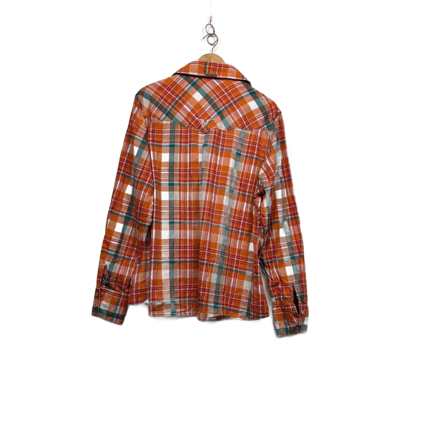Bullzye Australia Multicoloured Long Sleeve Western Shirt Top Size 22 Plaid