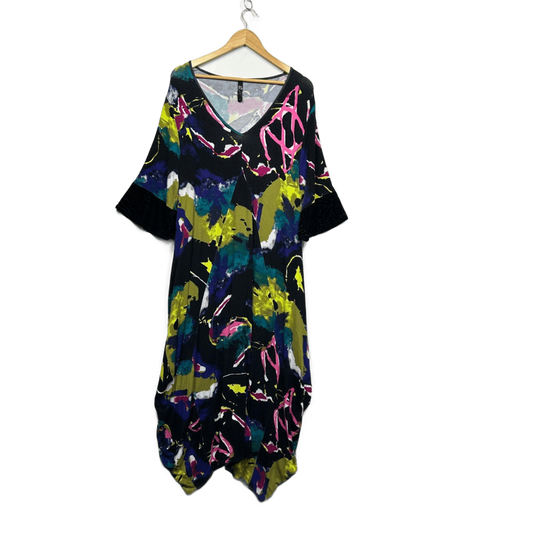 Taking Shape Shift Dress Size 16 Small Plus 3/4 Sleeve Jersey Pockets Casual
