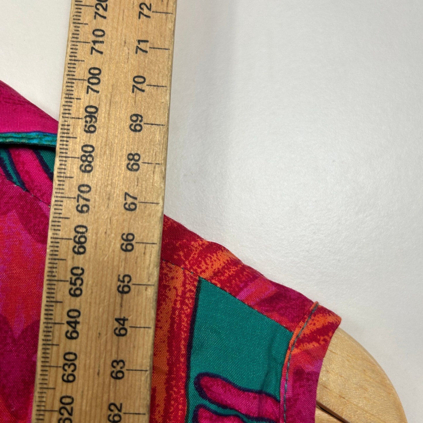 Vintage Katies Sleeveless Top Button Up Multicoloured Size 14