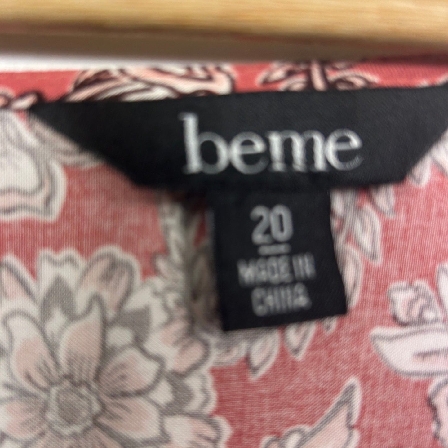 Beme Boho Maxi Dress Size 20 Viscose Pockets Short Sleeve