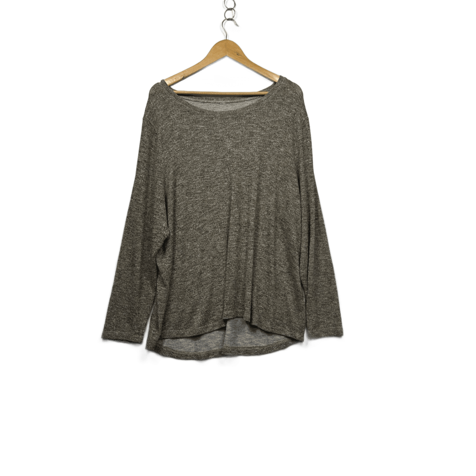 Avella Long Sleeve Metallica Gold Knit Top Size 22