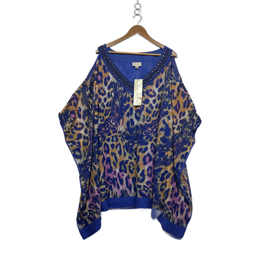 New Autograph Kaftan Blouse Top Size 26 Multicoloured Beaded