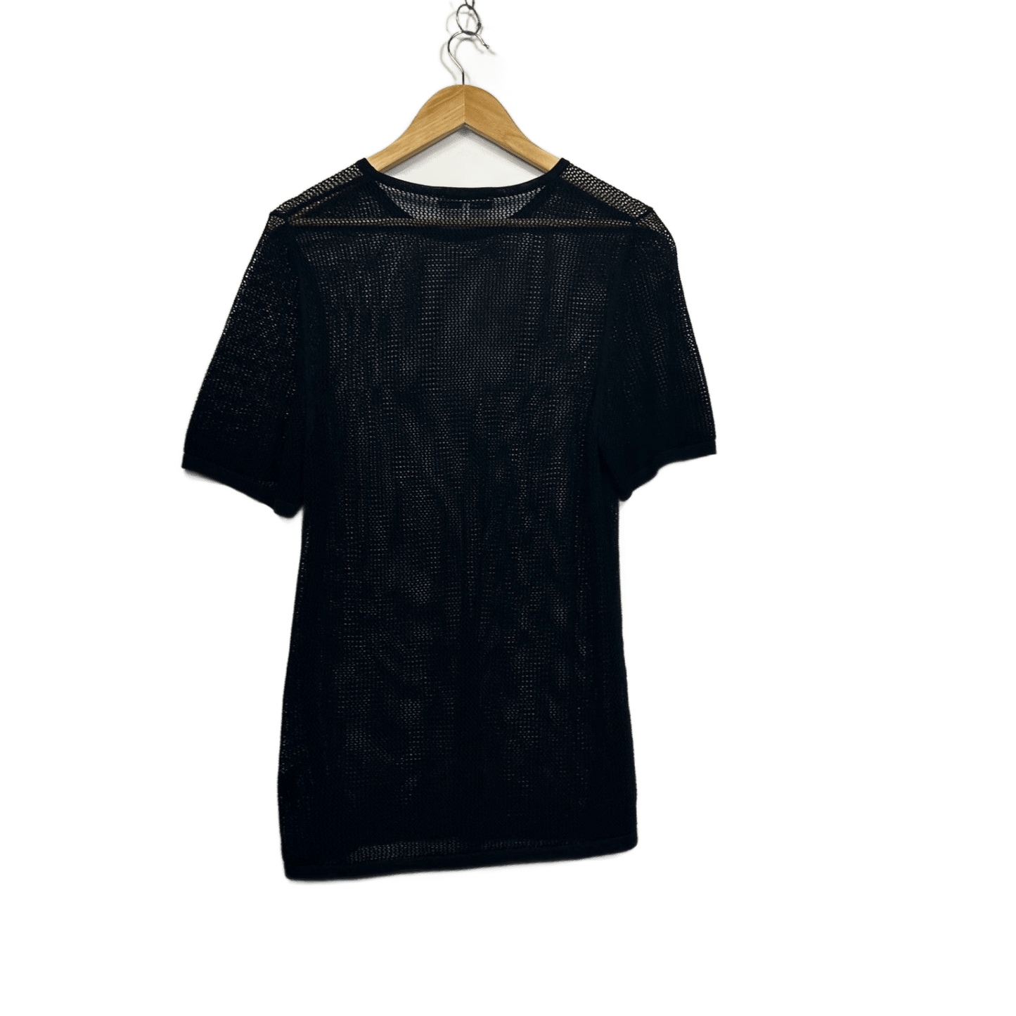 Decjuba Black Mesh Sheer Knit Top Size 16 2XL
