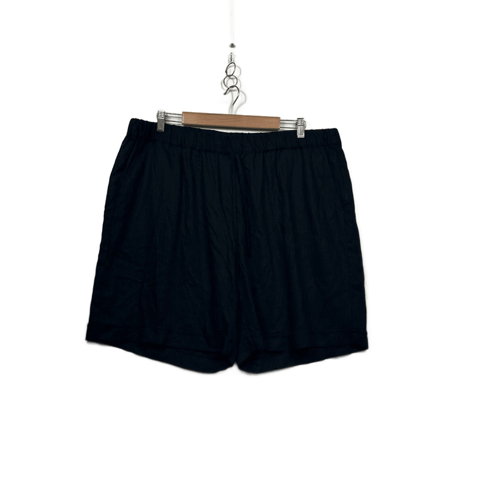 New Target Black Casual Linen Shorts Size 18 Plus