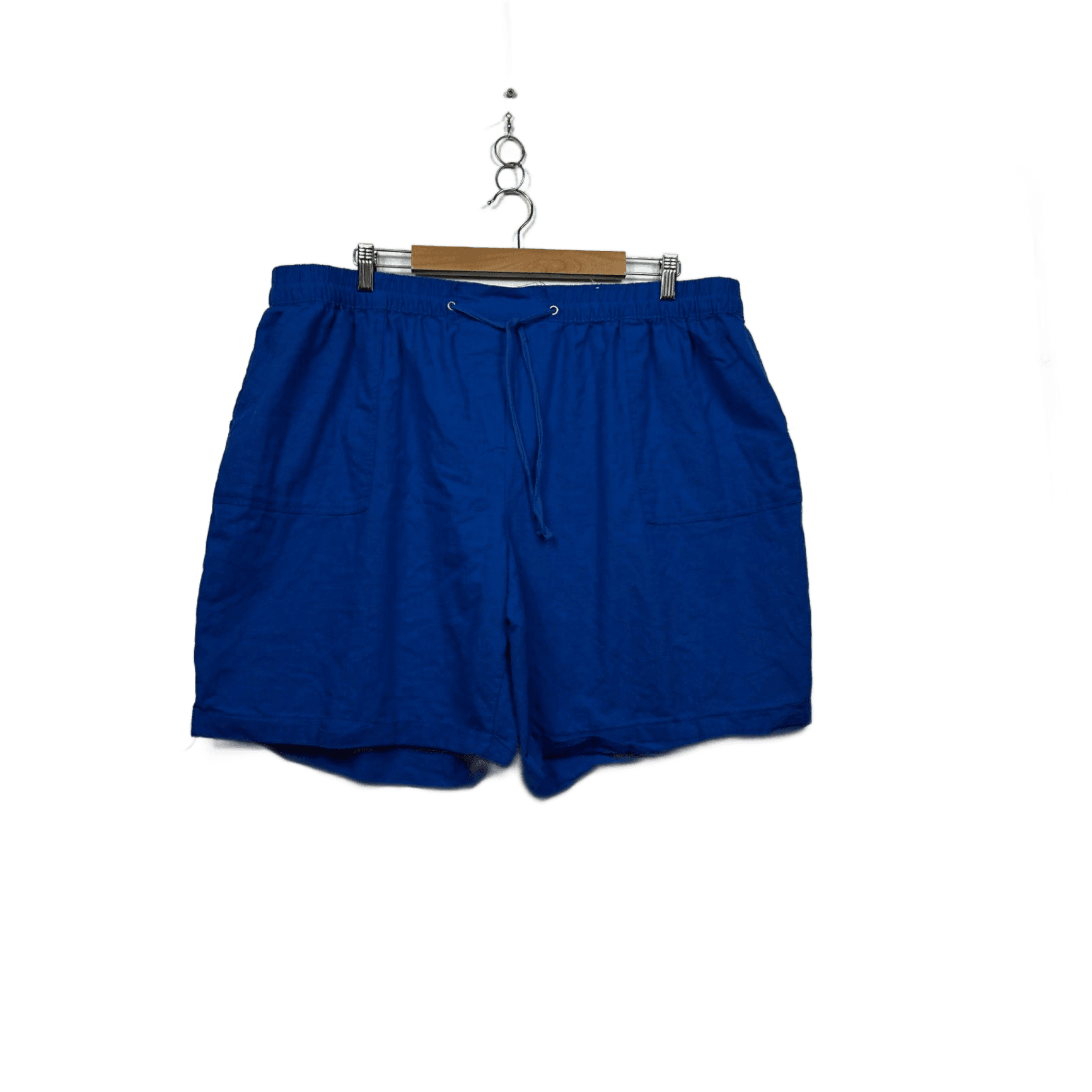 Millers Women's Blue Pockets Casual Shorts Size 22 Cotton Blend