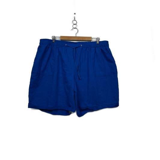 Millers Women's Blue Pockets Casual Shorts Size 22 Cotton Blend