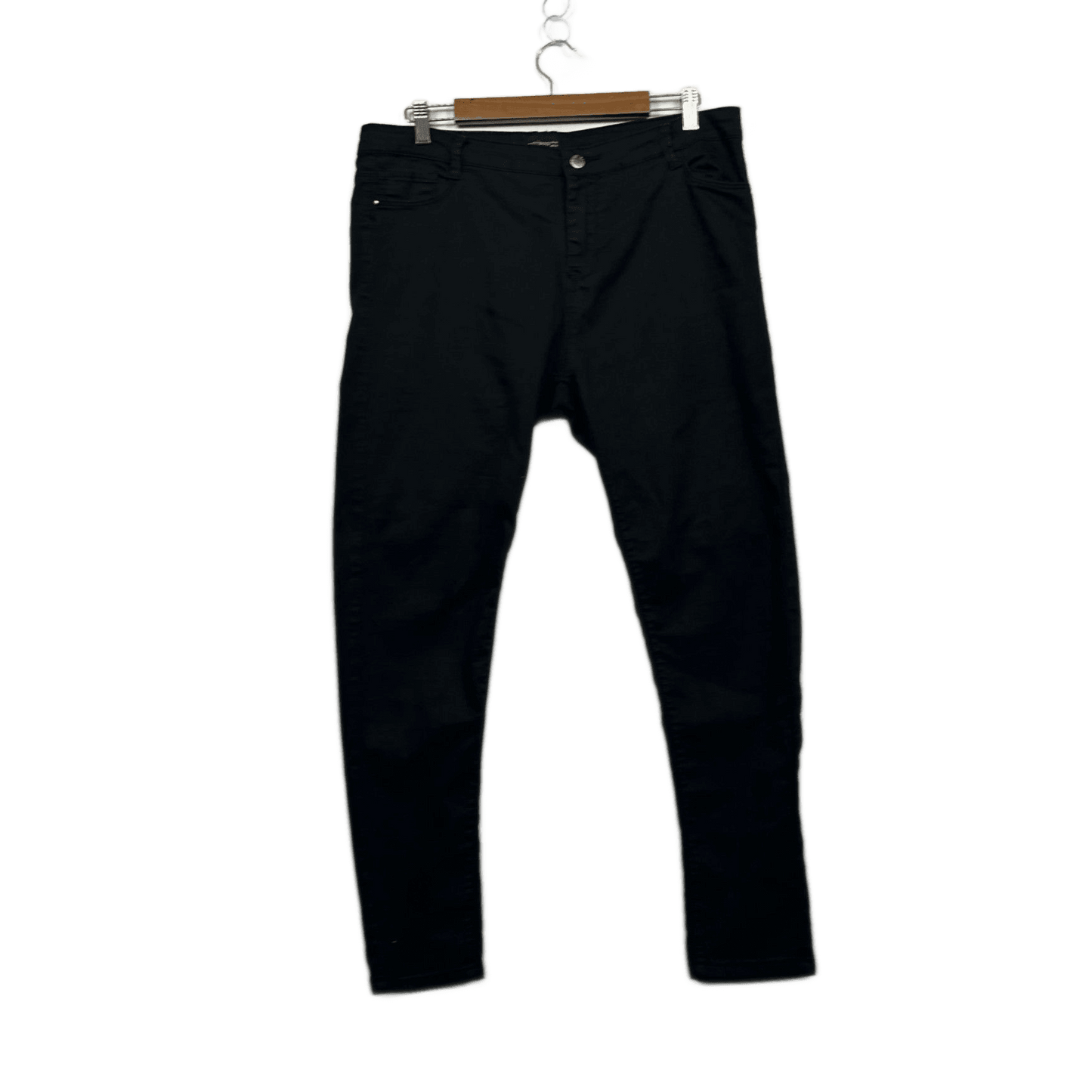 Betty Basics Black Cotton Blend Denim Jeans Size 16