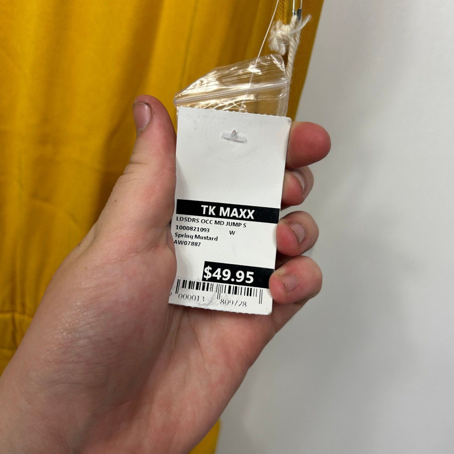 New C&C California Mustard Sleeveless Jumpsuit Size 14