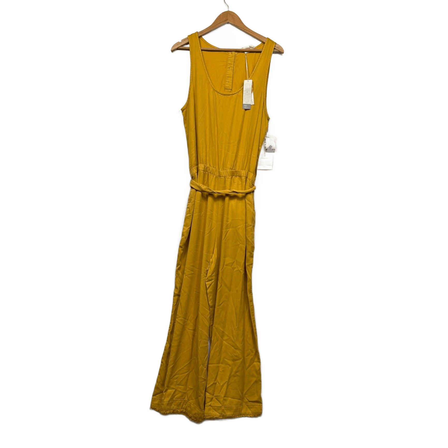 New C&C California Mustard Sleeveless Jumpsuit Size 14