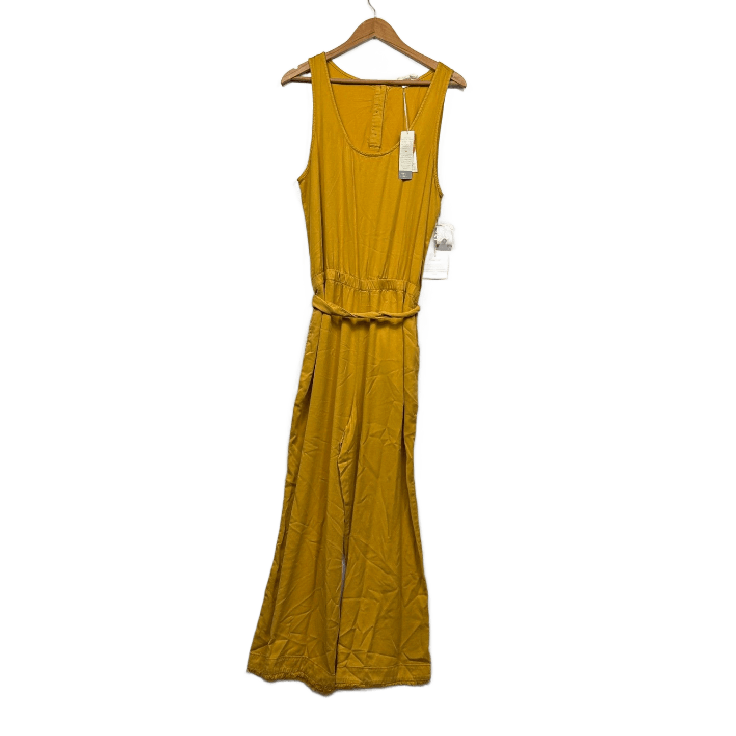 New C&C California Mustard Sleeveless Jumpsuit Size 14