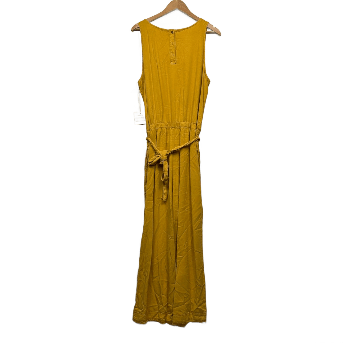 New C&C California Mustard Sleeveless Jumpsuit Size 14