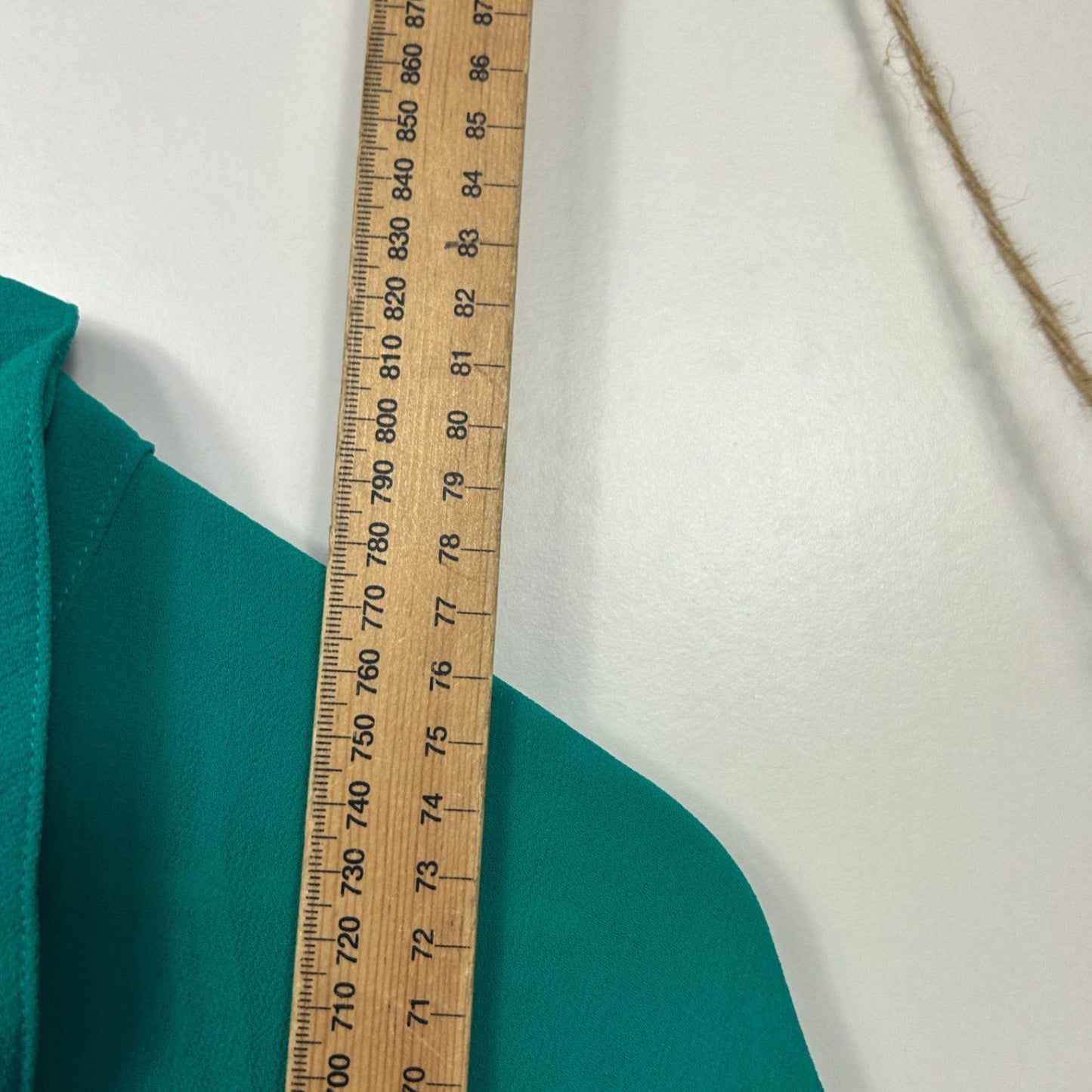 Susan Blake Button Up Green Long Sleeve Collared Beaded Shirt Blouse Size 20