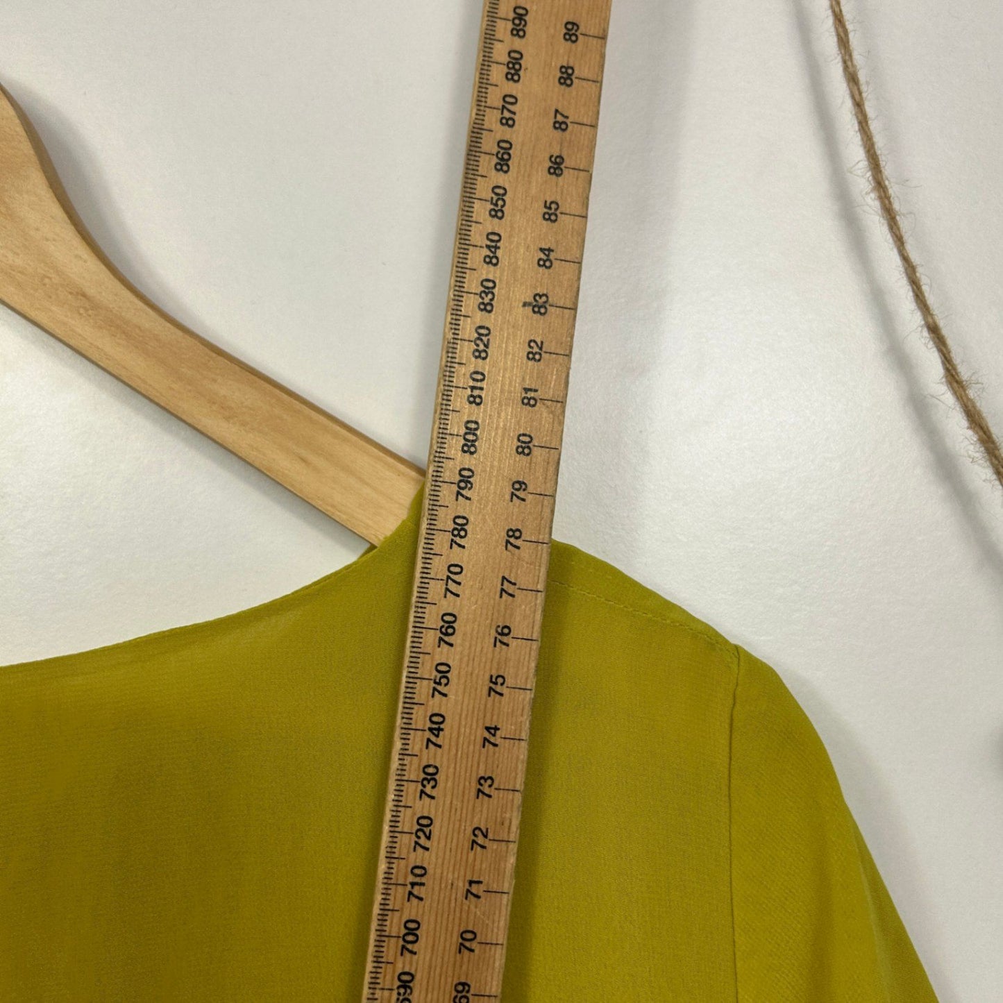 Swish Green Short Sleeve Scoop Neck Layered Blouse Size 18