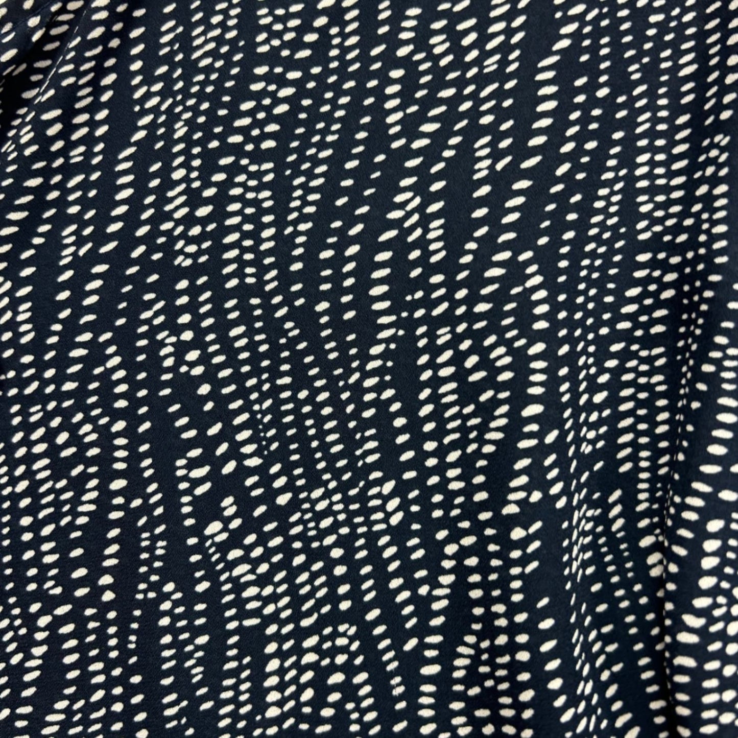 Table Eight Navy White Sleeveless Crew Neck Blouse Top Size 18