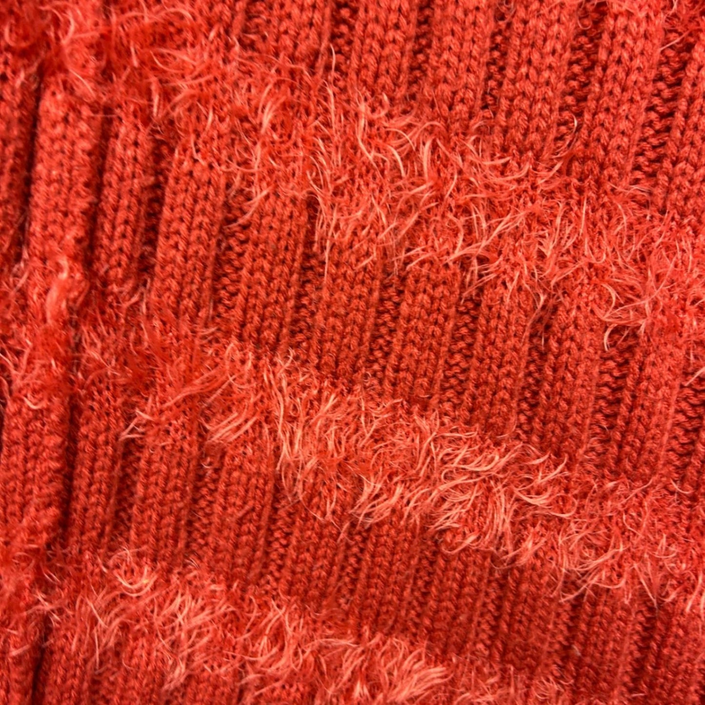 LILIA Rust Orange Knit Open Front Long Gilet Top Vest Size 14 16