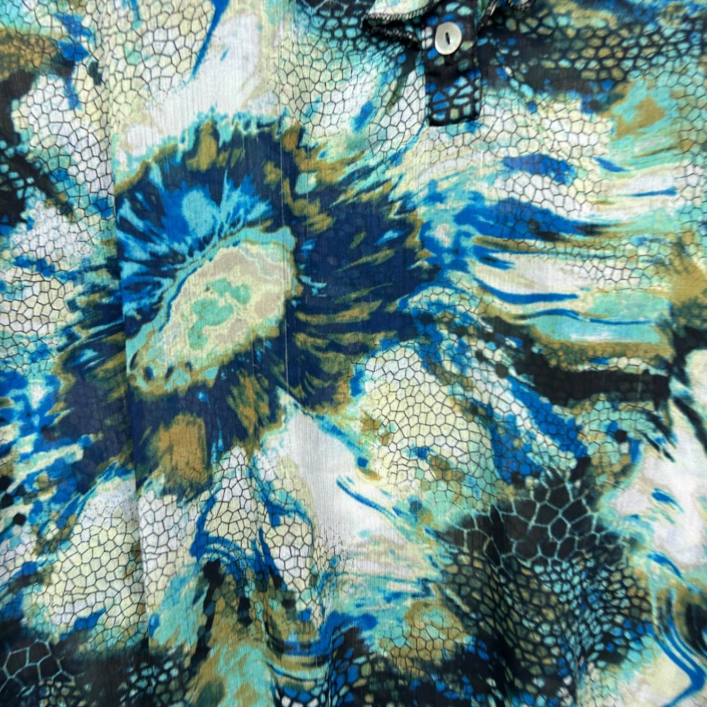 Millers Women's Blue Green Floral Top Blouse Size 20