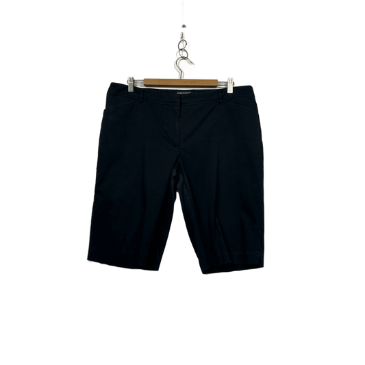 Sportscraft Black Cotton Blend Bermuda Shorts Size 16