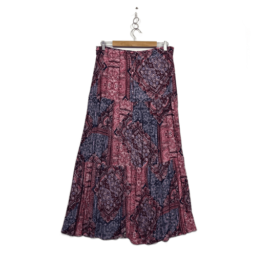 Rockmans Multicoloured Bohemian Maxi Skirt Size 14