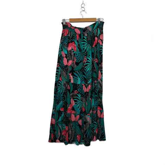 Rockmans Multicoloured Floral Maxi Skirt Size 14