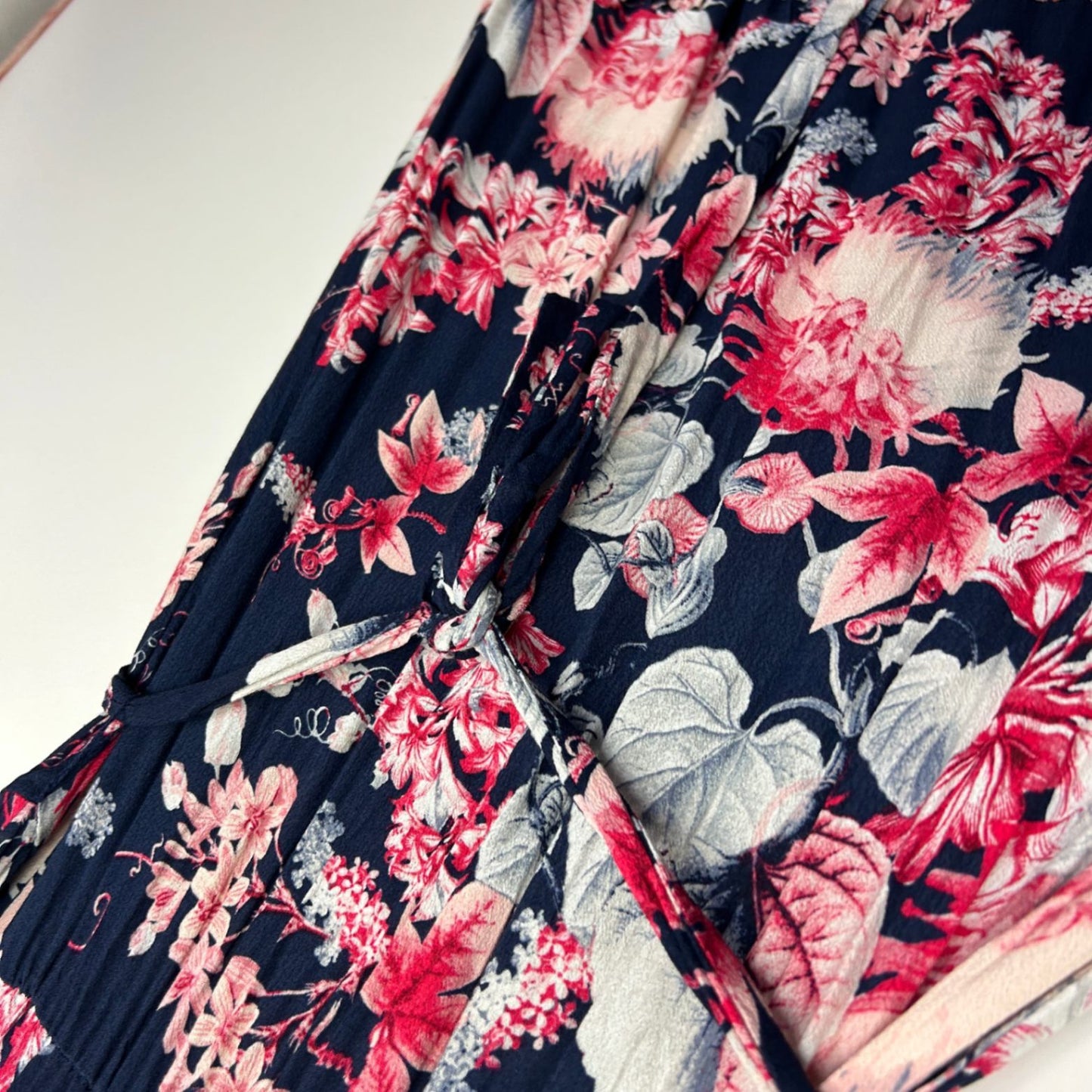 Katies Multicoloured Floral Viscose Short Sleeve Maxi Dress Size 14