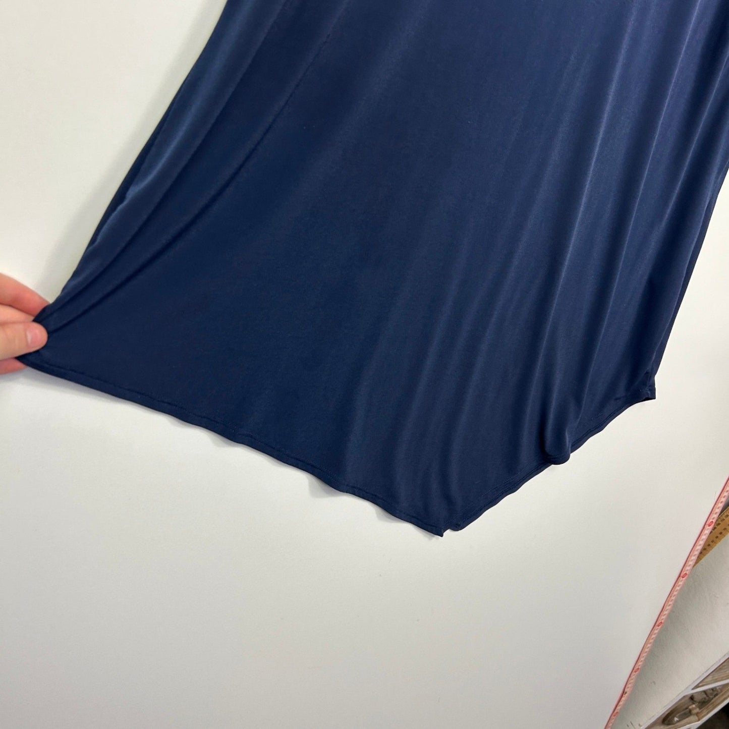 Taking Shape Tunic Blue V-Neck Asymmetric Hem Sleeveless Top Size 20 Plus