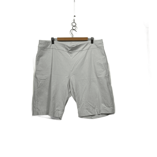 Taking Shape White Bermuda Shorts Pockets Size 20