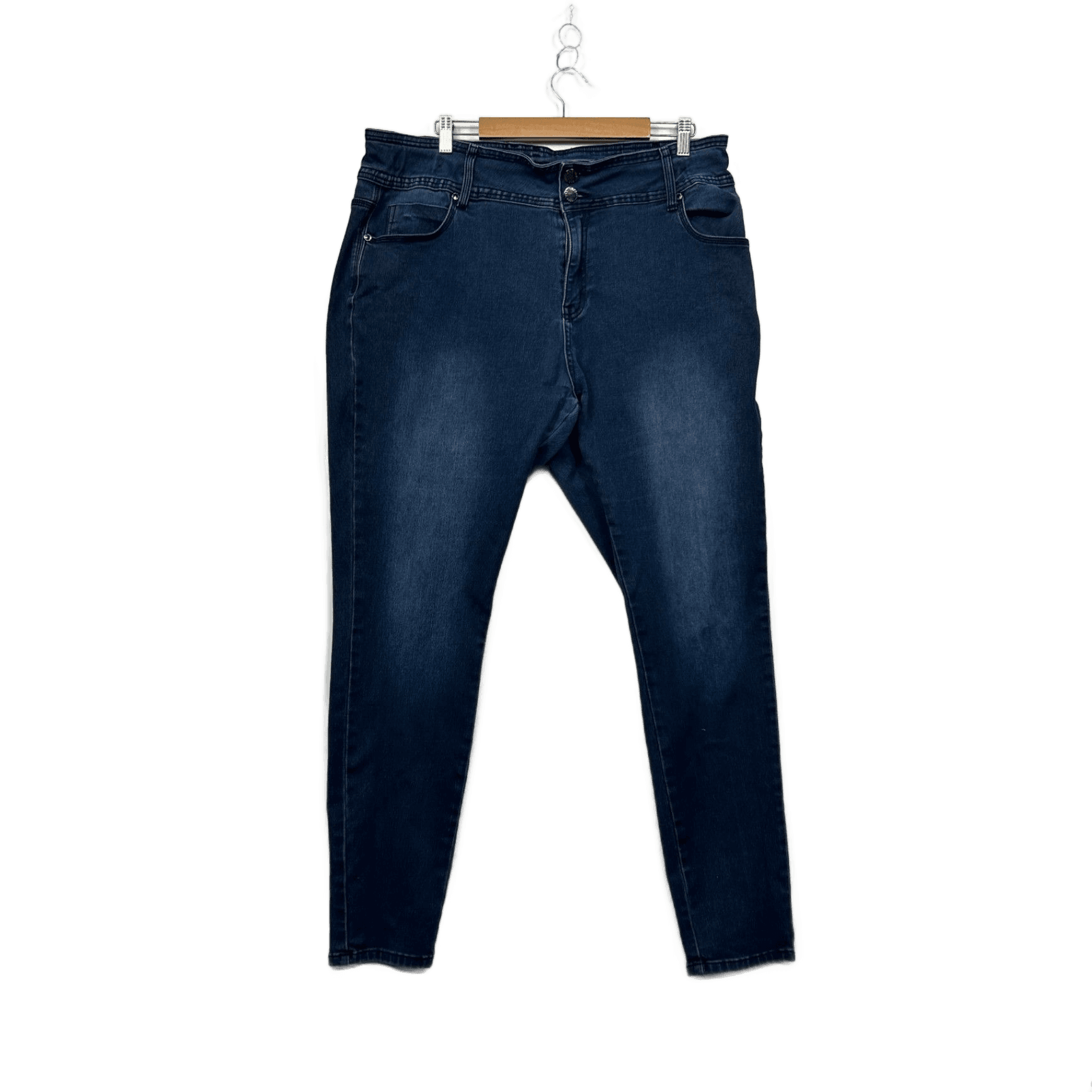 City Chic Dark Blue Harley High Rise Skinny Jeans Size 20R