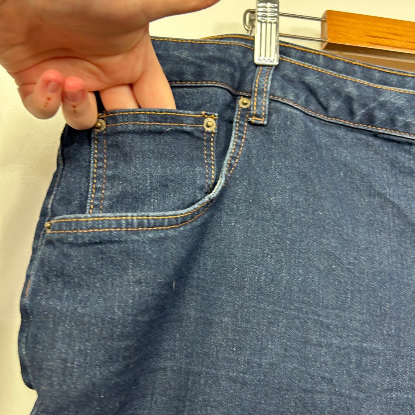 Now Plus Blue Denim Shorts Cropped Pants Size 24