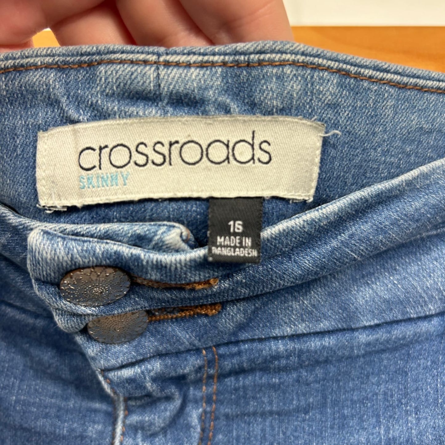 Crossroads Blue Skinny Jeans Size 16