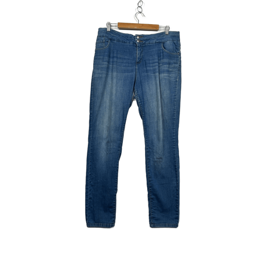 Crossroads Blue Skinny Jeans Size 16