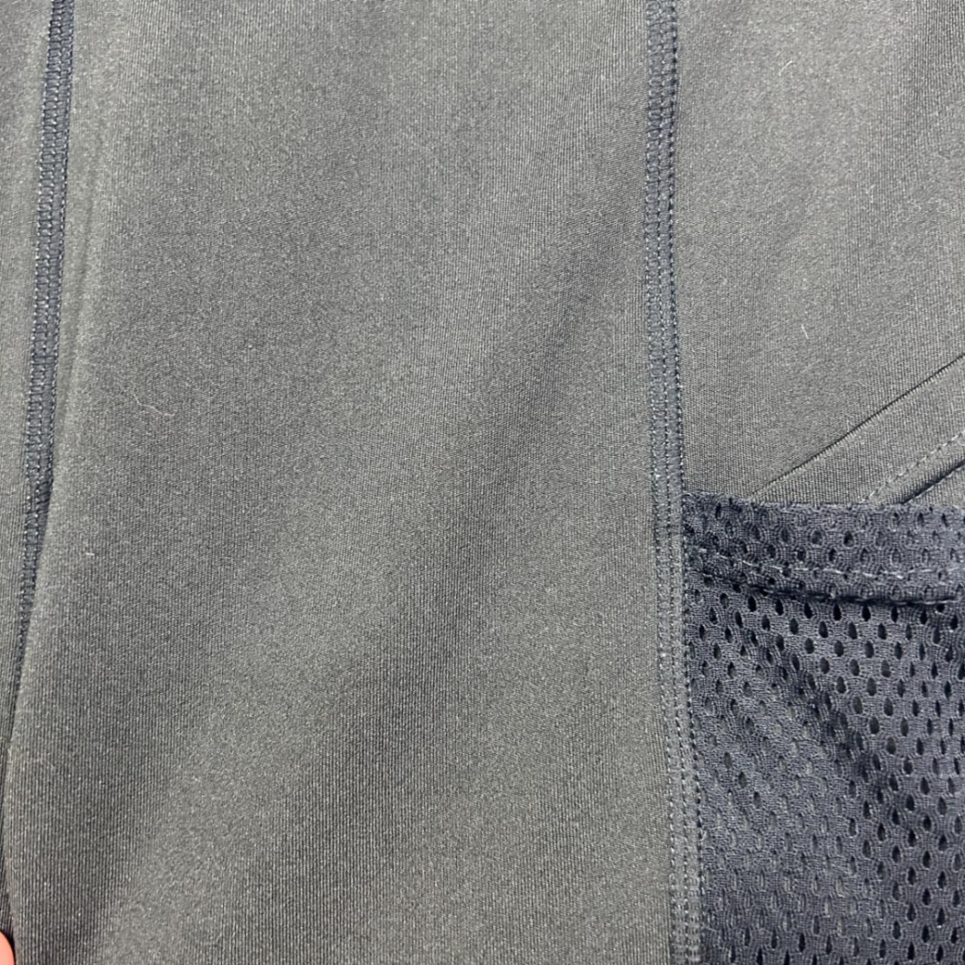 PopFit Black High Waist Active Shorts Mesh Detail Pockets Size Large