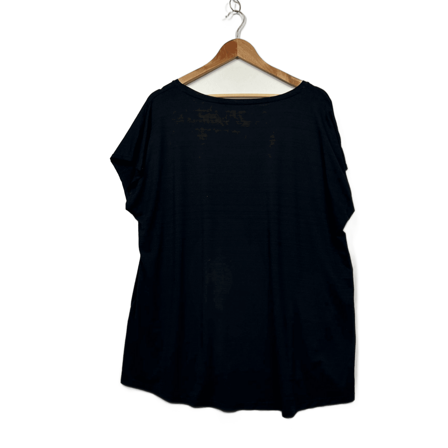 Circuit Curve Black Short Sleeve Activewear Top Size 18