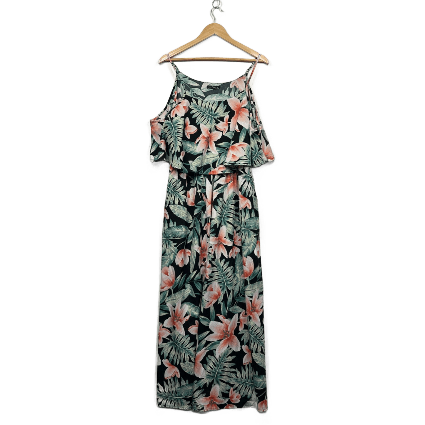Emery Rose Maxi Size 16 Cold Shoulder Multicoloured Floral