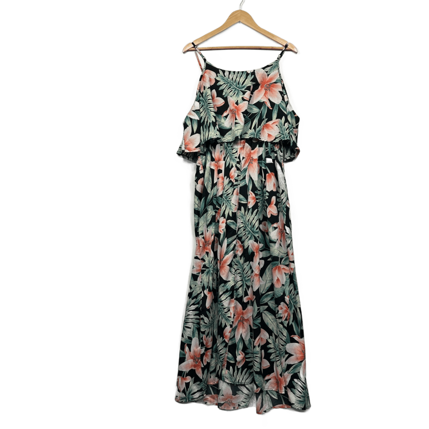 Emery Rose Maxi Size 16 Cold Shoulder Multicoloured Floral