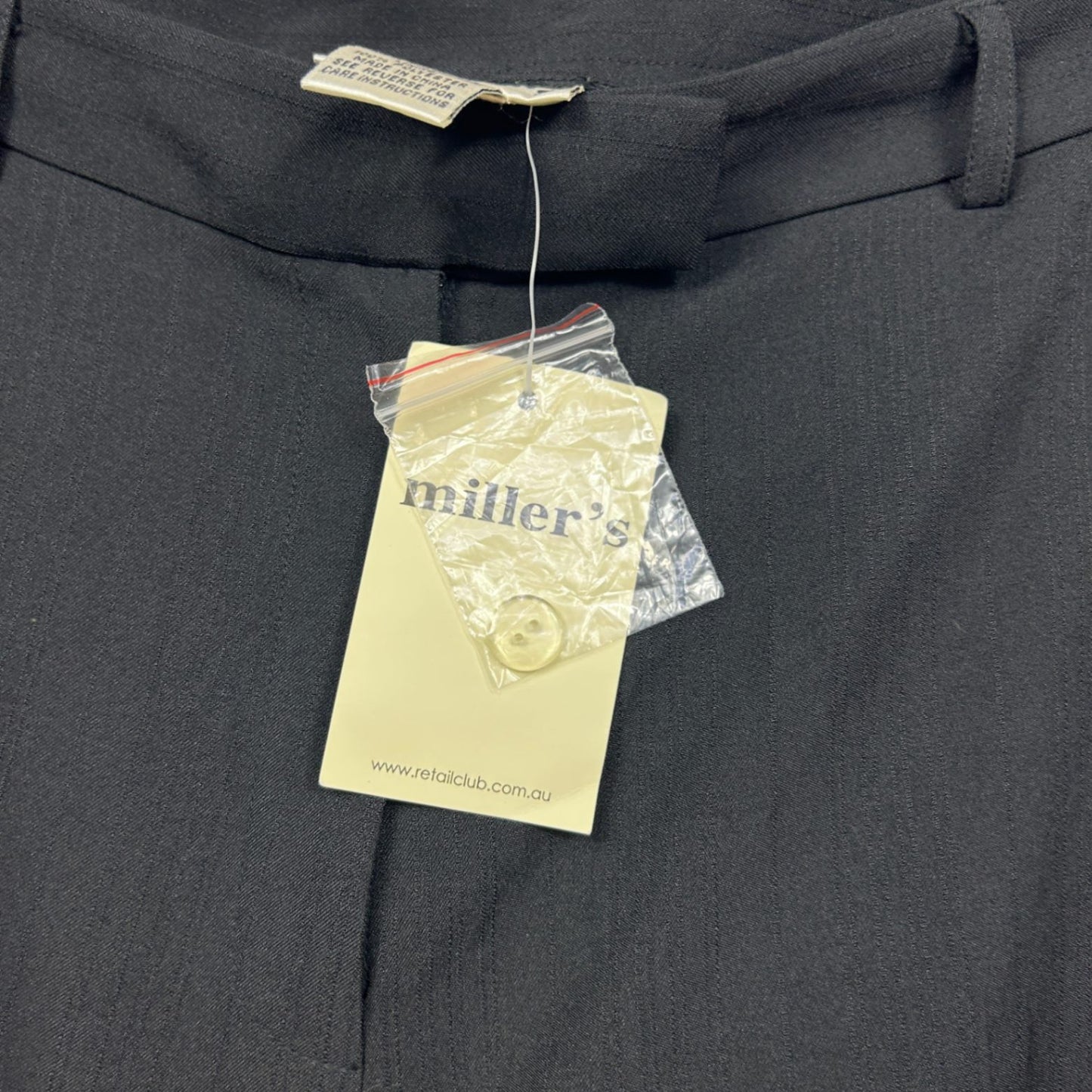 New Miller's Women's Black Zip Fly Pants Trousers Size 18