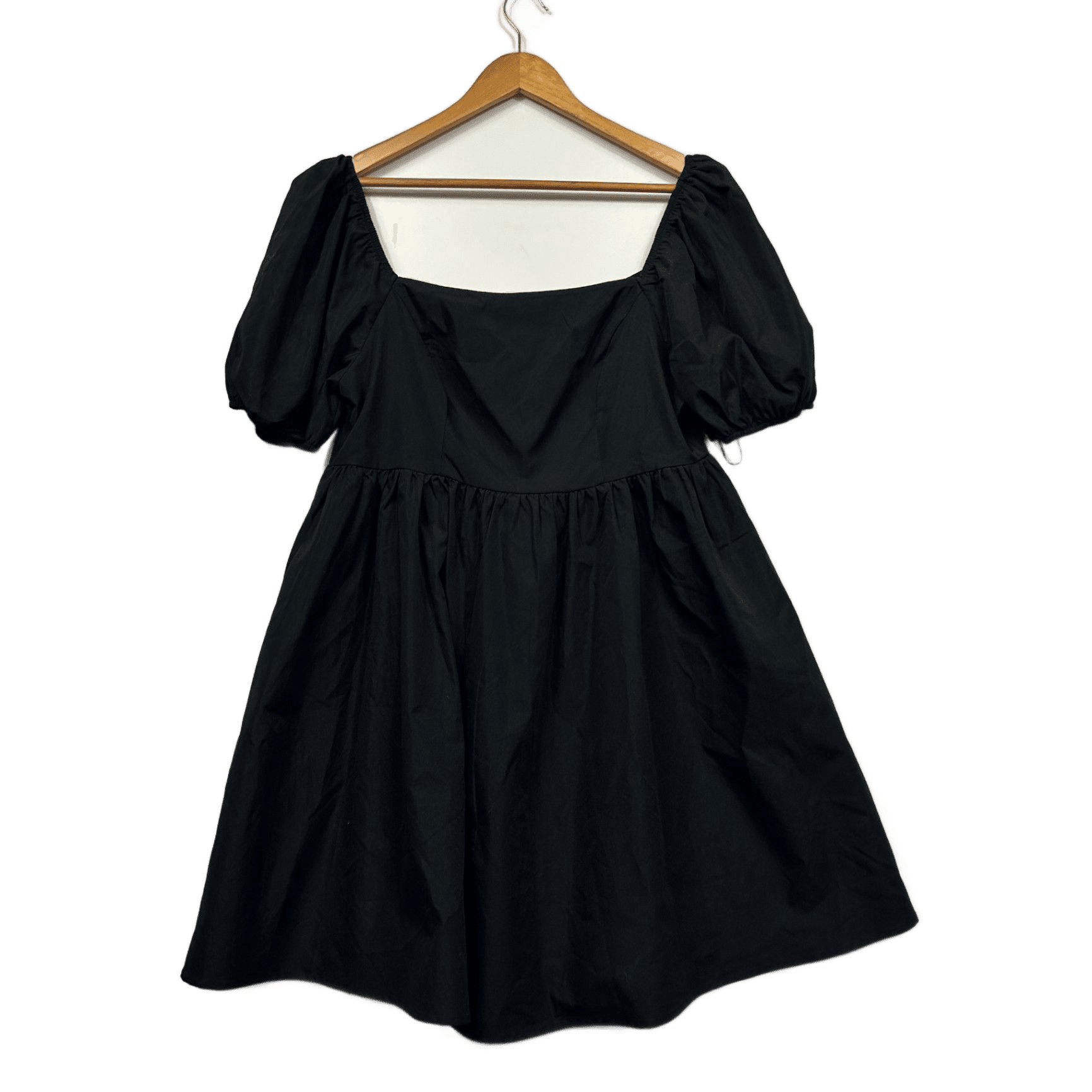 SHEIN Black Square Neck Fit & Flare Dress Size 16 1XL