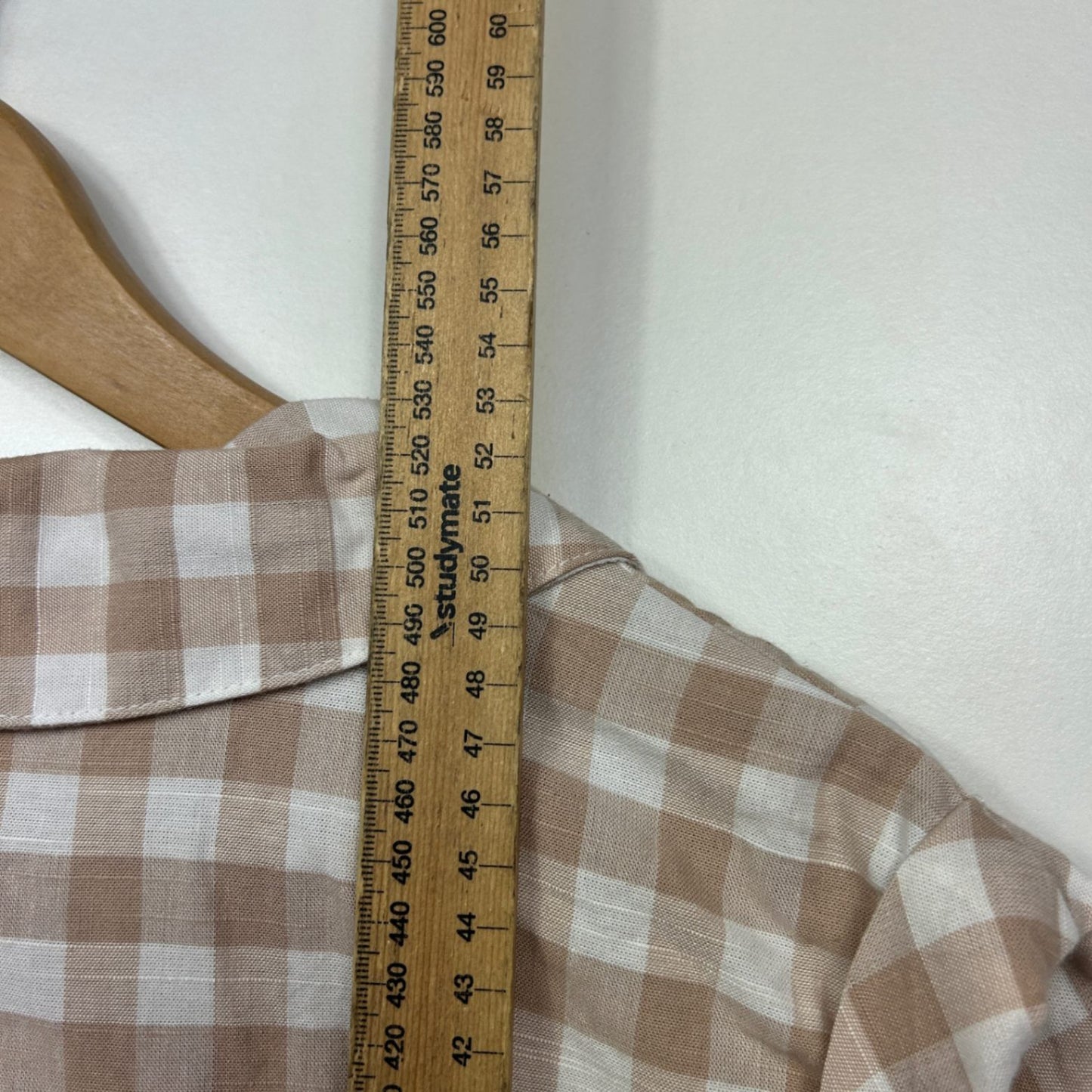 Anko Cropped Cotton Blend Sleeveless Gingham Check Top Size 18